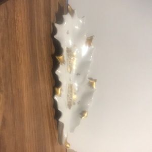 Vintage Limoges France hand painted with gold design n trim.   Fine Porcelian